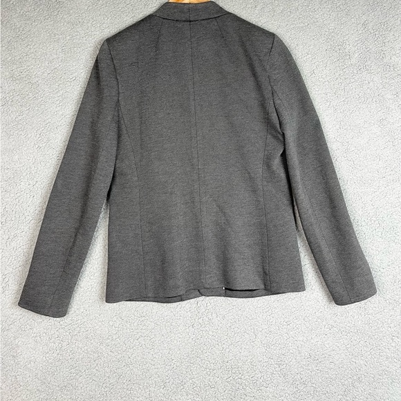 J. Crew Womens Going Out Blazer Sz 10 Stretch Twill Gray Minimalist Office Slim - Picture 2 of 4
